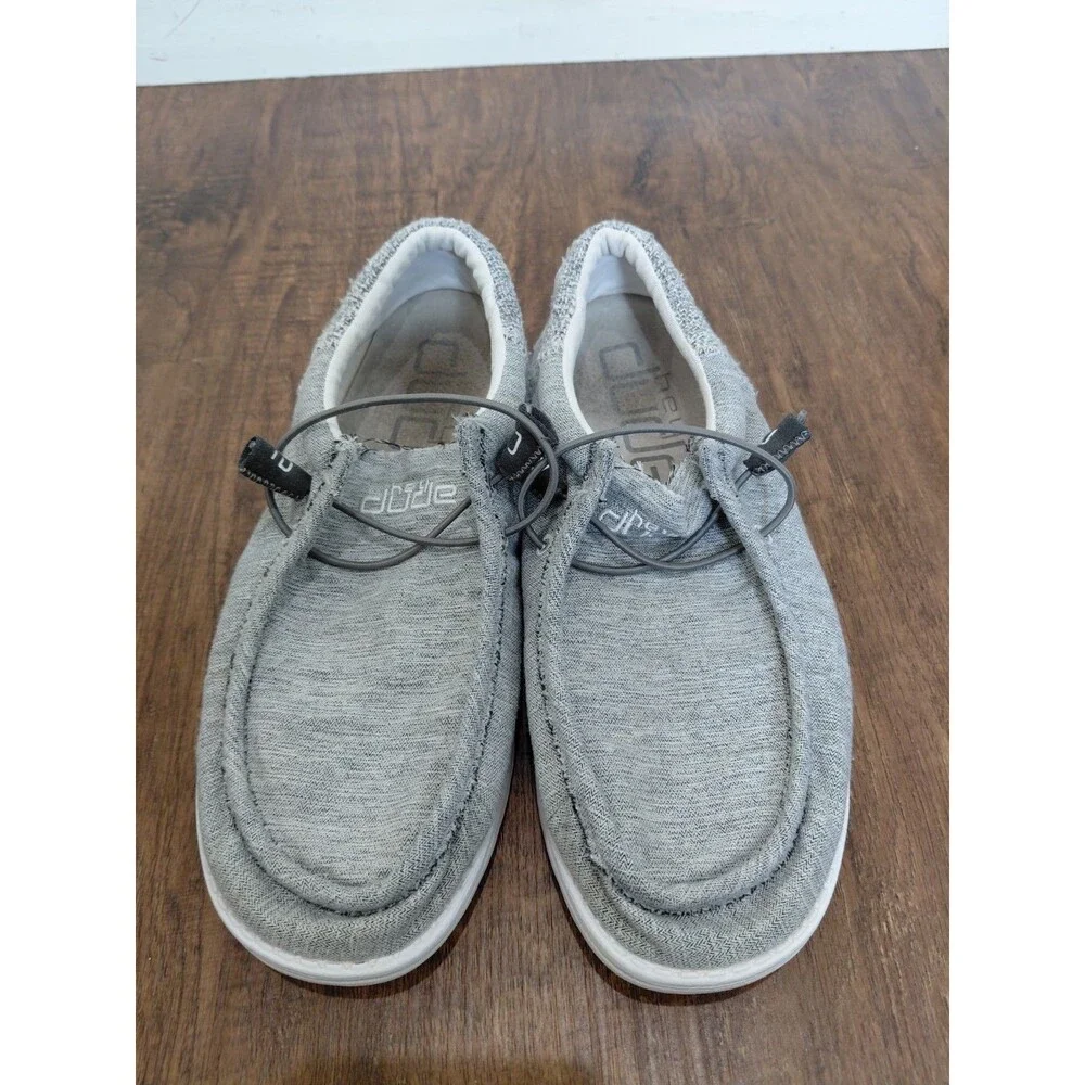 Hey Dude Wally Funk Magnetite Loafers Shoes Men's Sizes US 9 Gray